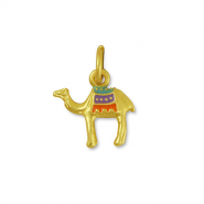 Metaal bedels camel Gold