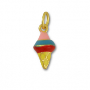 Metaal bedels ice lolly Multicolour-gold