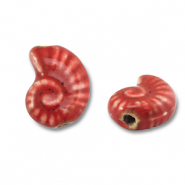 Keramiek kraal shell Red