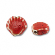 Keramiek kraal shell Red