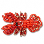 Broches lobster Red-gold