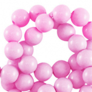 6 mm kralen van acryl shiny Light pink