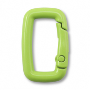 Gekleurde onderdelen voor sleutelhanger rectangle Green