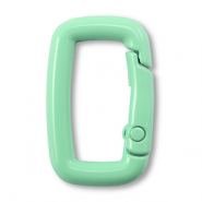 Gekleurde onderdelen voor sleutelhanger rectangle Mint green