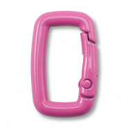 Gekleurde onderdelen voor sleutelhanger rectangle Magenta pink