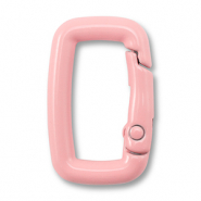 Gekleurde onderdelen voor sleutelhanger rectangle Light pink