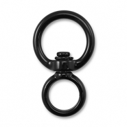 Gekleurde onderdelen voor sleutelhanger round Black