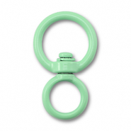 Gekleurde onderdelen voor sleutelhanger round Mint green