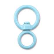 Gekleurde onderdelen voor sleutelhanger round Light blue