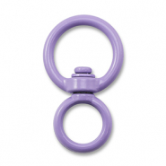 Gekleurde onderdelen voor sleutelhanger round Purple