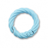 Gekleurde onderdelen voor sleutelhanger ring Light blue