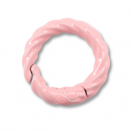 Gekleurde onderdelen voor sleutelhanger ring Light pink