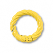 Gekleurde onderdelen voor sleutelhanger ring Yellow