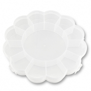 Sieraden display opbergbox 13 vaks flower Transparent