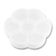 Sieraden display opbergbox 7 vaks flower Transparent