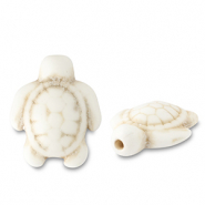 Keramiek kraal turtle Off white