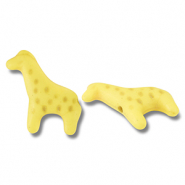 Keramiek kraal giraffe Yellow