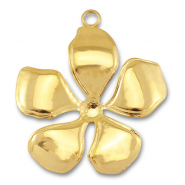 Hangers van Stainless steel Roestvrij staal (RVS) flower Gold