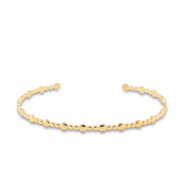 Armbanden van Stainless steel Roestvrij staal (RVS) bangle Gold