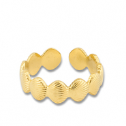 Ringen van Stainless steel Roestvrij staal (RVS) shell Gold