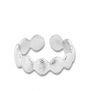 Ringen van Stainless steel Roestvrij staal (RVS) shell Silver