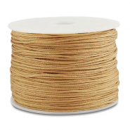 Macram&eacute; gevlochten draad 0,8mm Camel brown