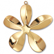 Hangers van Stainless steel Roestvrij staal (RVS) flower Gold