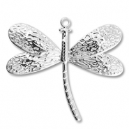 Hangers van Stainless steel Roestvrij staal (RVS) dragonfly Silver