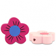 Houten kralen flower Multicolour