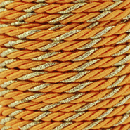 Musthave koord twisted 3mm Orange-gold