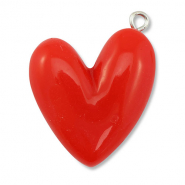 Hangers van resin heart Red