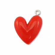 Hangers van resin heart Red