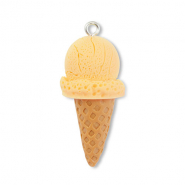Hangers van resin ice lolly Yellow-light brown