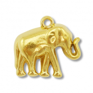 Bedels van Stainless steel Roestvrij staal (RVS) elephant Gold