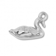Bedels van Stainless steel Roestvrij staal (RVS) swan Silver