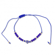 Musthave armbanden mixed beads Dark blue-gold