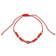 Musthave armbanden mixed beads Red-gold