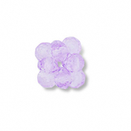 Hangers van facet flower Transparent lilac