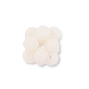 Hangers van facet flower Nude peach