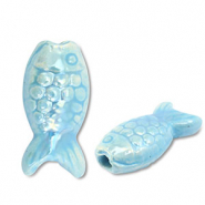 Grieks keramiek DQ fish Light blue