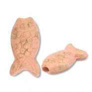 Grieks keramiek DQ fish Pink-gold