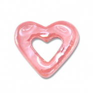 Grieks keramiek DQ heart Mauve pink