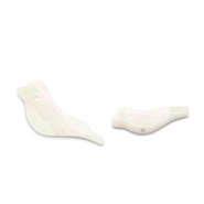 Schelp kralen bird White (natuurlijke kleur schelp)