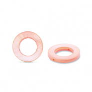 Schelp kralen 15mm round Pink