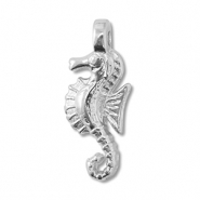 Metaal bedels DQ seahorse Antiek zilver (nikkelvrij)