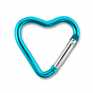 Gekleurde onderdelen voor sleutelhanger heart Shiny blue