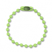 Gekleurde onderdelen ball chain with clasp Green