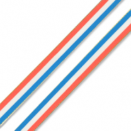 BY31&reg; Tekstlint met vlag Nederland / Frankrijk Red-white-blue-gold