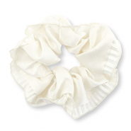 Haarelastiek scrunchie silky Off white