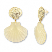 Musthave oorbellen shell Light champange-gold